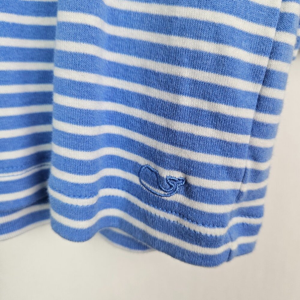 Vineyard Vines Blue and White Striped Long Sleeve Tee - Picture 2 of 6